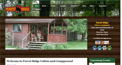 Desktop Screenshot of forestridgecabins.com